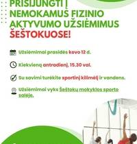 Free physical activity classes in Šeštokai