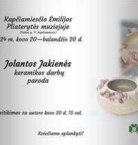 Exhibition of ceramic works by Jolanta Jakiene