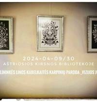 Linos Kabelkaitės karpinių paroda "Viziijos judesyje"
