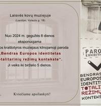 Utena Regional History Museum's mobile exhibition "Common European identity in the context of totalitarian regimes"