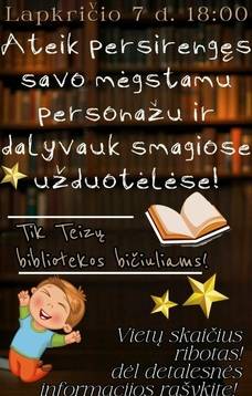 Popołudnie z postaciami w bibliotece Teizai