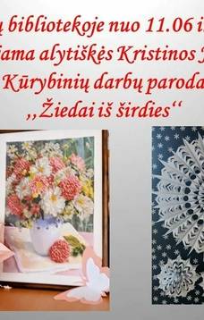 Wystawa prac twórczych Kristiny Jonynienė „Dzwonki z serca”