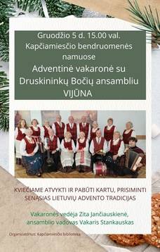 Adventinė vakaronė Kapčiamiestyje