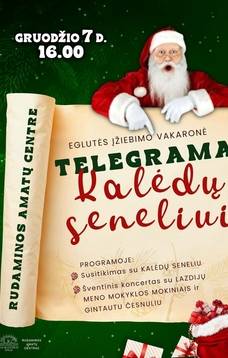 Impreza z rozświetlaniem choinki "Telegram do Świętego Mikołaja"