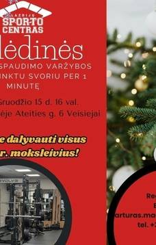 Zawody w wyciskaniu sztangi na Boże Narodzenie