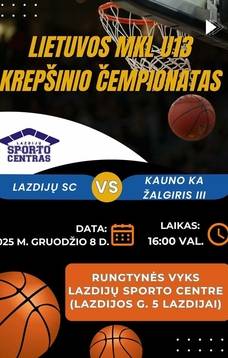 Mistrzostwa Litwy MKL U13 w koszykówce