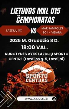 Mistrzostwa Litwy MKL U15 w koszykówce
