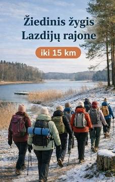 Wędrówka okrężna 15 km w rejonie Łoździeje