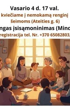 Nemokamas renginys šeimoms 