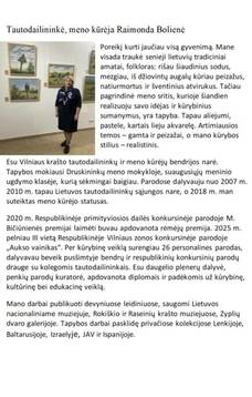 Raimondos Bolienės kūrybos paroda "Lietuvos paukščiai"