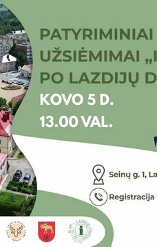 Patyriminiai užsiėmimai "Istorijos po Lazdijų dangumi"