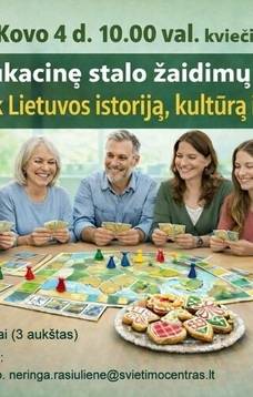 Targi gier planszowych edukacyjnych „Odkryj historię i kulturę Litwy”