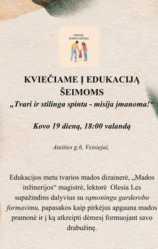 Edukacja dla rodzin „Trwała i stylowa garderoba – misja możliwa do zrealizowania!”
