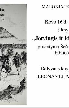 Leono Litvinavičiaus knygos "Jotvingis ir kitos istorijos" pristatymas