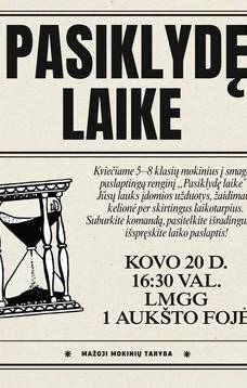 Tajemnicze wydarzenie „Zagubieni w czasie” dla uczniów klas 5-8