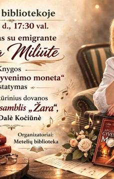 Julijos Miliūtės knygos "Apgaulinga gyvenimo moneta" pristatymas