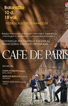 Musical evening in Veisiejai "Cafe de Paris"