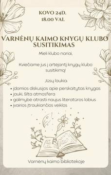 Spotkanie Klubu Książki w Warnach