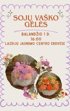 Warsztaty kreatywne "Kwiaty z wosku sojowego"