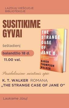 Susitikimas ir knygos aptarimas 