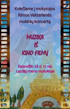 Koncertas "Muzika iš kino filmų"