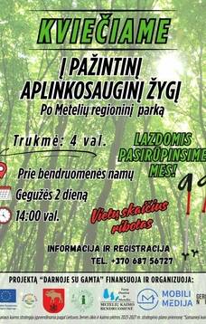 Edukacyjna wędrówka ekologiczna przez Park Regionalny Meteliai