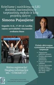 Spotkanie z profesorem nadzwyczajnym LSU Simoną Pajaujiene