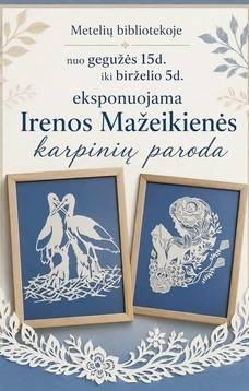 Wystawa wycinanki Ireny Mažeikienė
