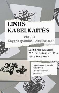 Wystawa tatuatorki Liny Kabelkaitė „Druk książkowy – ekslibris”