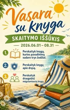 Skaitymo iššūkis "Vasara su knyga"