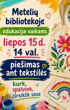 Edukacja dla dzieci „Rysowanie na tkaninach”
