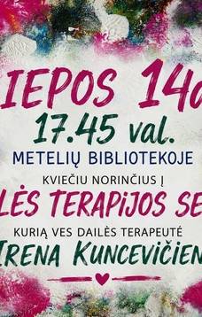 Dailės terapijos sesija