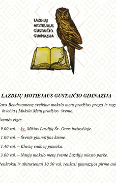 Mokslo metų pradžios šventė LMGG