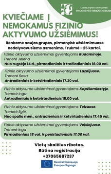 Bezpłatne zajęcia z aktywności fizycznej