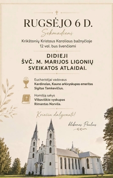 Švč. Mergelės Marijos ligonių sveikatos atlaidai
