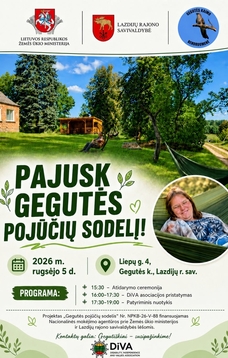 Renginys "Pajusk Gegutės pojūčių sodelį"!