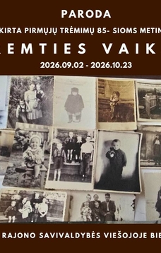 TREMTIES VAIKAI paroda skirta pirmųjų trėmimų 85-osioms metinėms