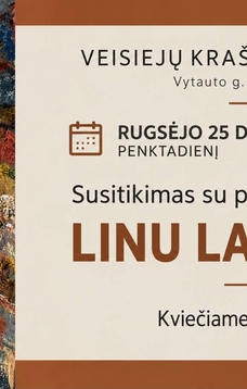 Susitikimas su parodos autoriumi Linu Lazausku