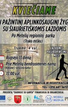 Pažintinis aplinkosauginis žygis po Metelių regioninį parką