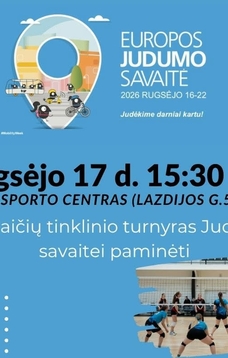 Mergaičių tinklinio turnyras Judumo savaitei paminėti