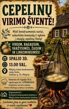 Cepelinų virimo šventė Mikyčiuose