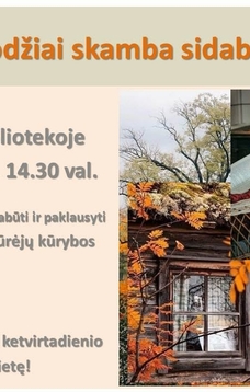 Poezijos skaitymai, skirti Pagyvenusių žmonių dienai  „Žodžiai skamba sidabru“. 