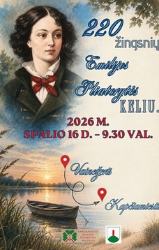 Pažintinis - patyriminis pėsčiųjų žygis "220 žingsnių Emilijos Pliaterytės keliu"