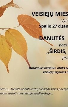 Danutės Žarkaitienės poezijos knygos "Širdis, kuri laukė" pristatymas