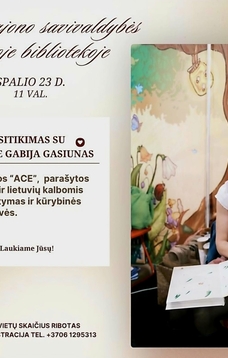 Susitikimas su autore Gabija Gasiunas