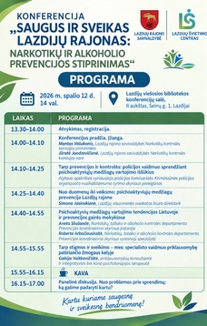 Konferencija "Saugus ir sveikas Lazdijų rajonas"