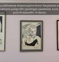 Ausstellung der Büroklammern von Ilona Naujalienė