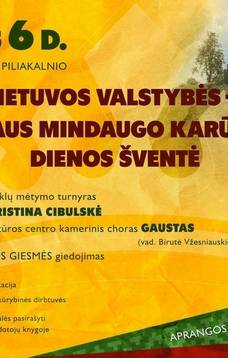 Valstybės (Lietuvos Karaliaus Mindaugo karūnavimo) dienos minėjimas