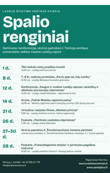 Spalio mėnesio veiklos Lazdijų švietimo centre