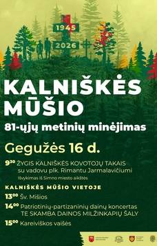 Kalniškės mūšio 81-ųjų metinių minėjimas
